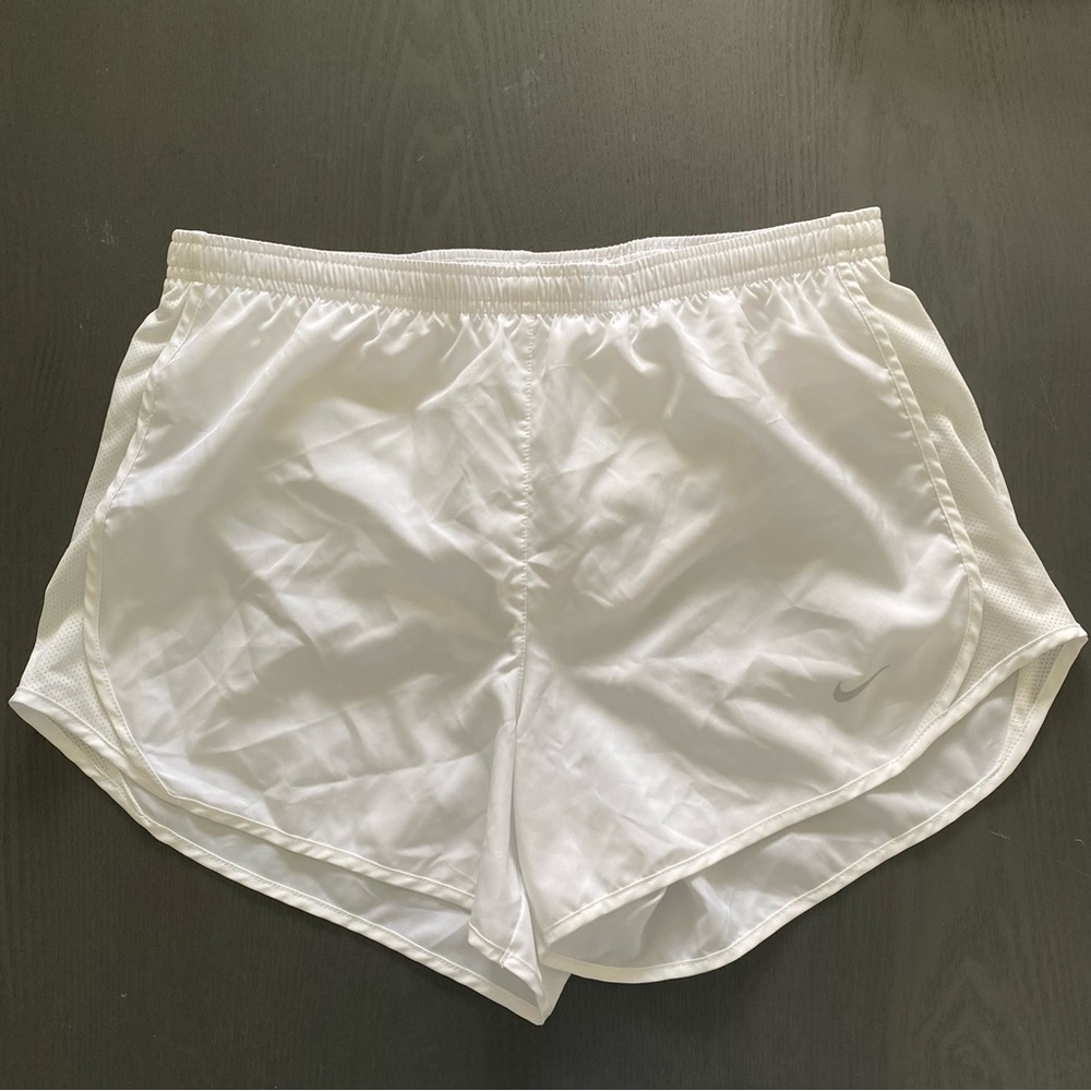 White Nike Dri-Fit Shorts Women’s Large